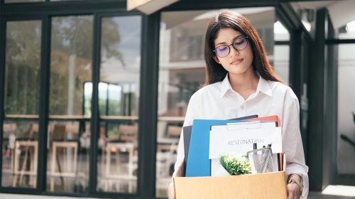 Employee Leaving Office after resigning